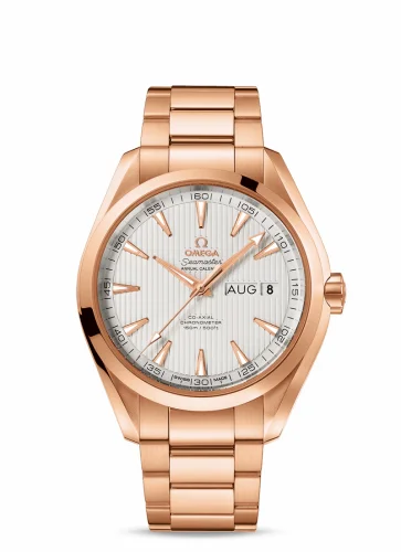 Omega Seamaster Aqua Terra 150M Co-Axial 43 Annual Calendar Red Gold / Silver / Bracelet 231.50.43.22.02.002 (23150432202002)
